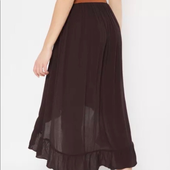 NWT Black belted high low skirt - Picture 2 of 2